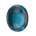 Topás London Blue ovál 10 x 8 mm, AA, Kabošon