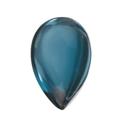 Topás London Blue slza 8 x 6 mm Kabošon TPXKAALO-8