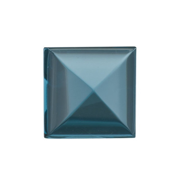 Topás London Blue štvorec 6 x 6 mm 1,5ct Kabošon TPPKAALO-6