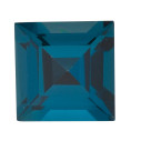 Topás London Blue štvorec 2,5 x 2,5 mm, AA, Step-cut