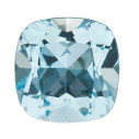 Topás Sky Blue antický štvorec 6 x 6 mm, AA, Fazetovaný