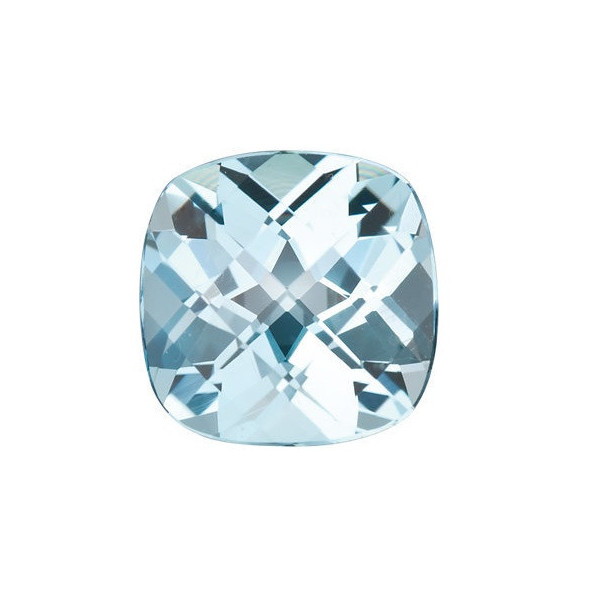 Topás Sky Blue antický štvorec 6 x 6 mm 1,12ct Checkerboard cut TPVCAASY-6