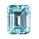Topás Sky Blue emerald 9 x 7 mm, AA, Fazetovaný