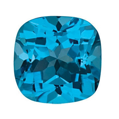 Topás Swiss Blue antický štvorec 12 x 12 mm 9,75ct Fazetovaný TPVFAASB-12