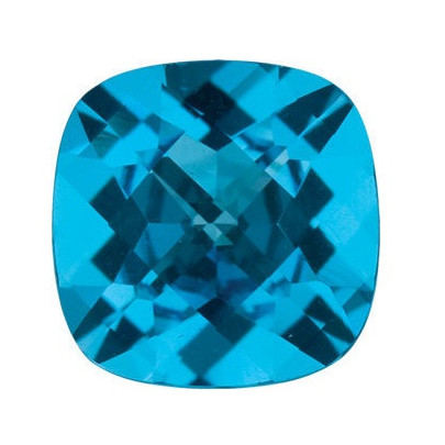 Topás Swiss Blue antický štvorec 7 x 7 mm 1,91ct Checkerboard cut TPVCAASB-7