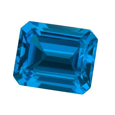 Topás Swiss Blue emerald 6 x 4 mm 0,7ct Fazetovaný TPEFAASB-6