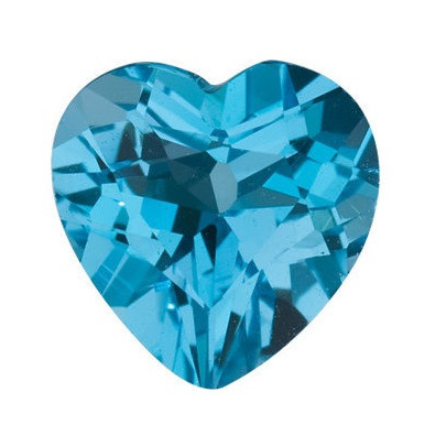 Topás Swiss Blue srdce 9 x 9 mm 3,3ct Fazetovaný TPHFAASB-9