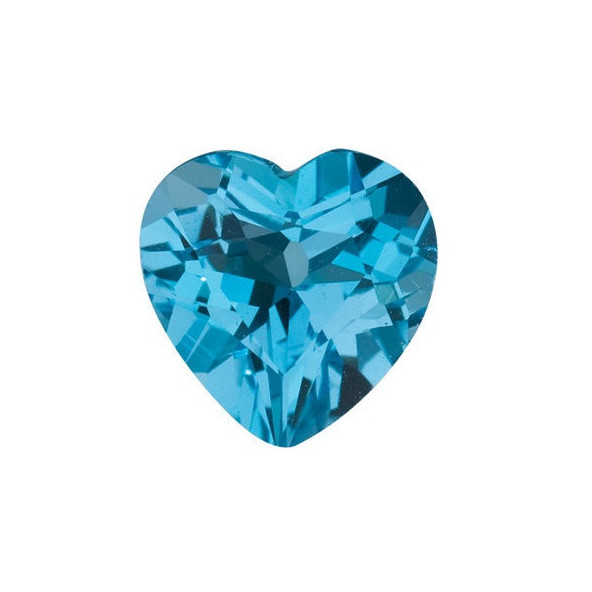 Topás Swiss Blue srdce 9 x 9 mm 3,3ct Fazetovaný TPHFAASB-9