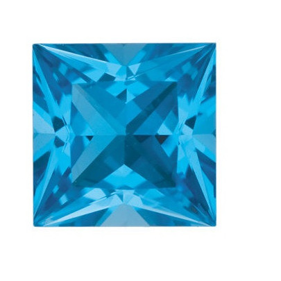 Topás Swiss Blue štvorec 3,5 x 3,5 mm 0,28ct Princess cut TPPPAASB-3,5
