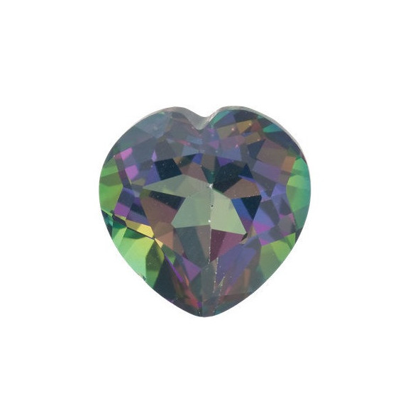 Topás Green mystic srdce 8 x 8 mm 2,3ct Fazetovaný TPHFAAGR-8