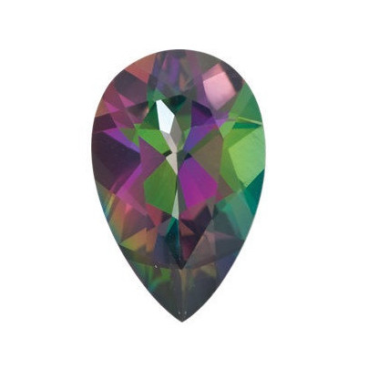 Topás Green mystic slza 8 x 5 mm 1,05ct Fazetovaný TPXFAAGR-8
