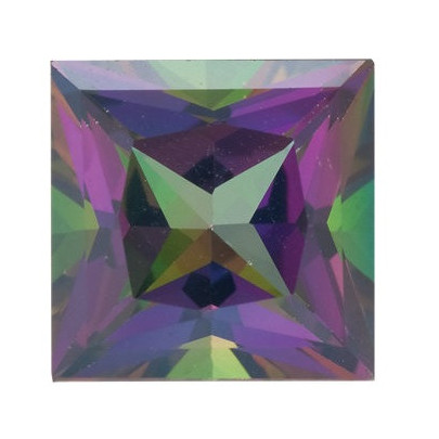 Topás Green mystic štvorec 5 x 5 mm 0,8ct Princess cut TPPPAAGR-5