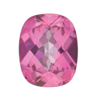 Topás Pure pink mystic antický cushion 9 x 7 mm 2,48ct Checkerboard cut TPUCAAPN-9