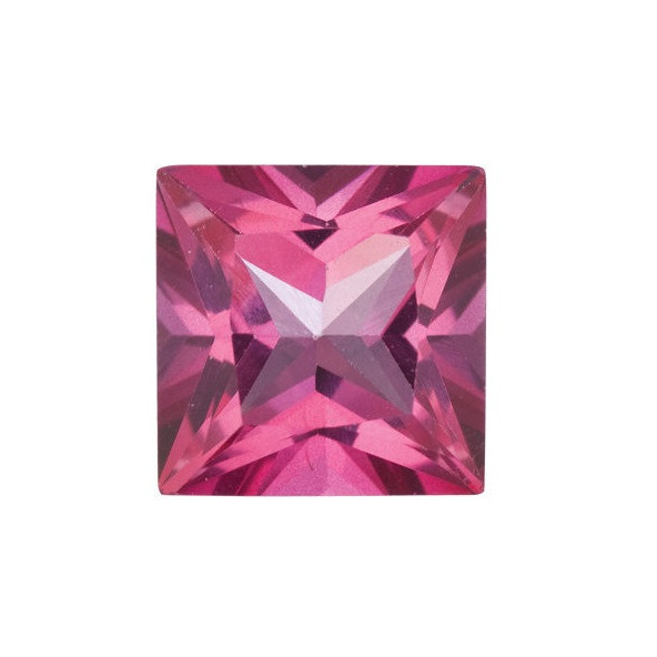 Topás Pure pink mystic  štvorec 6 x 6 mm 1,38ct Princess cut TPPPAAPN-6