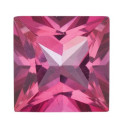 Topás Pure pink mystic  štvorec 6 x 6 mm, AA, Princess cut