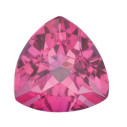 Topás Pure pink mystic  trillion 9 x 9 mm, AA, Fazetovaný