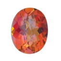 Topás Sunrise mystic ovál 10 x 8 mm, AA, Checkerboard cut