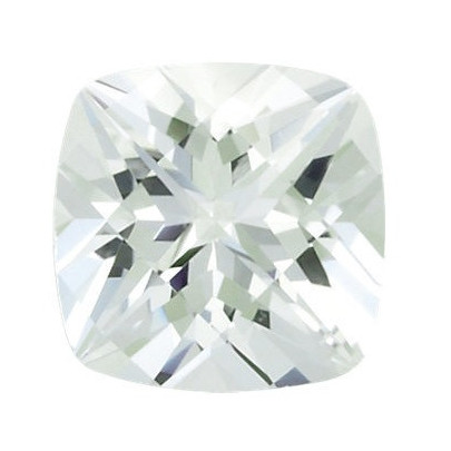Topás biely antický štvorec 6 x 6 mm 1,12ct Checkerboard cut TPVCFC-6