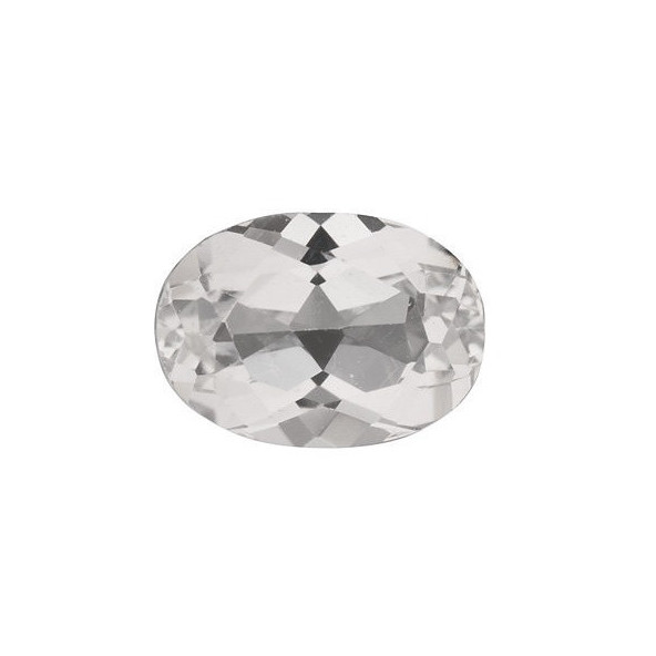Topás biely ovál 5 x 3 mm 0,31ct Fazetovaný TPOFAAC-5