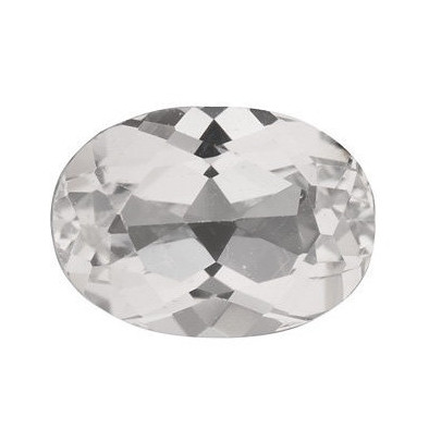Topás biely ovál 9 x 7 mm 2,3ct Fazetovaný TPOFAAC-9