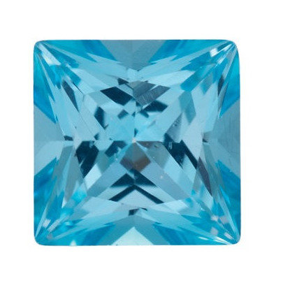 Topás Ice Blue passion štvorec 6 x 6 mm 1,38ct Princess cut TPPPFIB-6