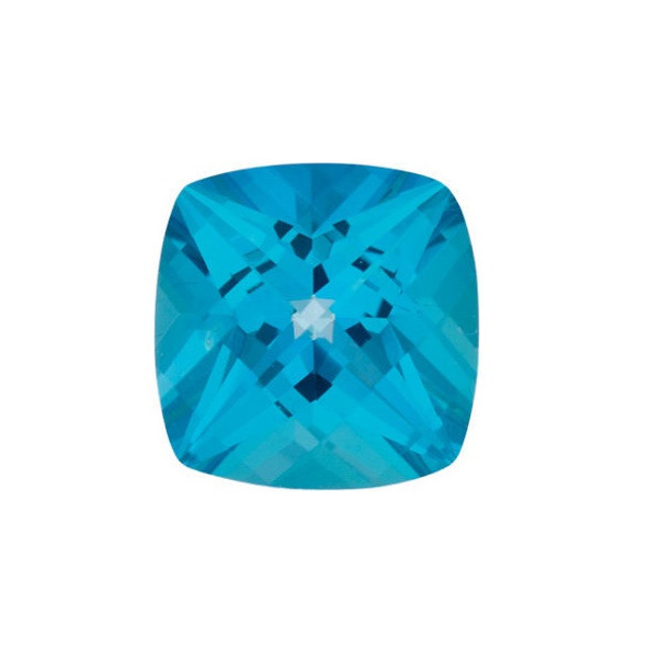 Topás Paraiba passion antický štvorec 5 x 5 mm 0,66ct Checkerboard cut TPVCFPB-5