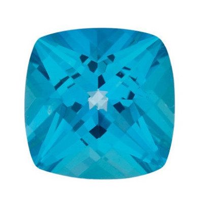 Topás Paraiba passion antický štvorec 6 x 6 mm 1,12ct Checkerboard cut TPVCFPB-6