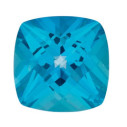Topás Paraiba passion antický štvorec 7 x 7 mm, Fine, Checkerboard cut