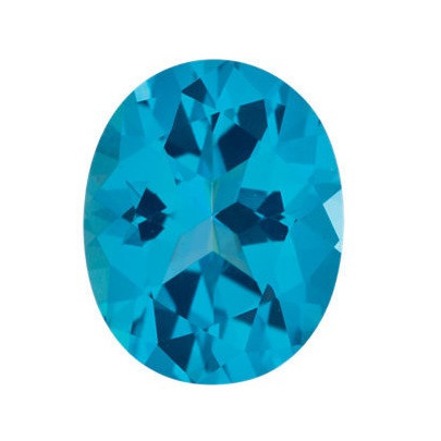 Topás Paraiba passion ovál 7 x 5 mm 0,98ct Fazetovaný TPOFFPB-7