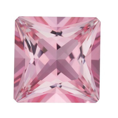 Topás Baby Pink passion štvorec 3,5 x 3,5 mm 0,28ct Princess cut TPPPFBP-3,5