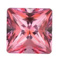Topás Pink passion štvorec 3 x 3 mm, Fine, Princess cut
