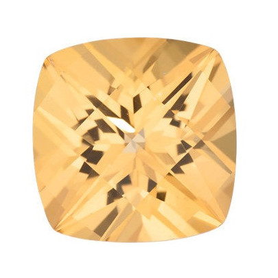 Topás Honey passion antický štvorec 6 x 6 mm 1,12ct Checkerboard cut TPVCFHO-6