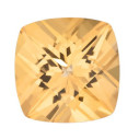 Topás Honey passion antický štvorec 10 x 10 mm, Fine, Checkerboard cut