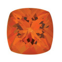 Topás Poppy passion antický štvorec 8 x 8 mm, Fine, Checkerboard cut