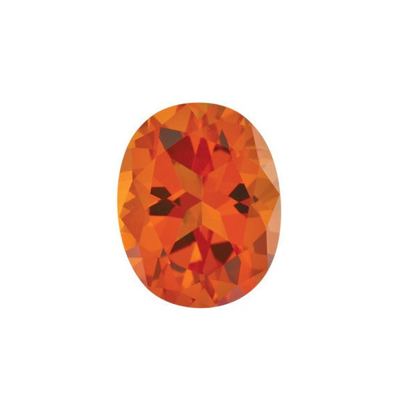 Topás Poppy passion ovál 11 x 9 mm 4,6ct Fazetovaný TPOFFPO-11