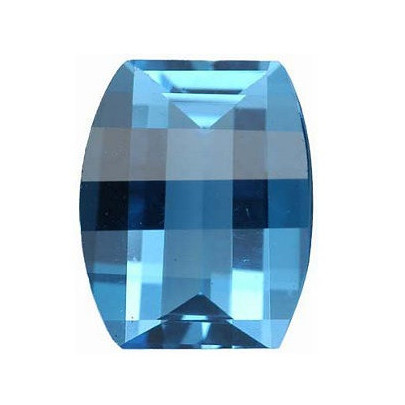 Topás Swiss Blue barel 10 x 8 mm 3,6ct Fantasy-Roll Top TPGTSSB-10