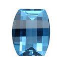 Topás Swiss Blue barel 10 x 8 mm, Standard, Fantasy-Roll Top