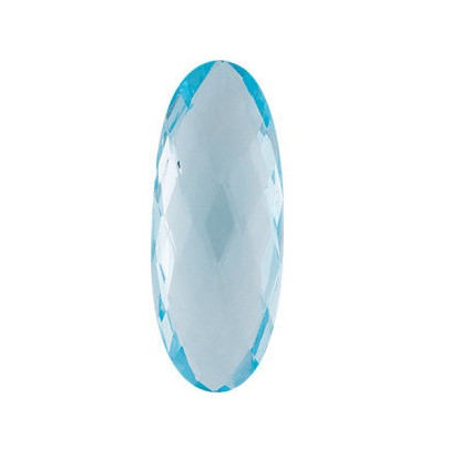Topás sky blue ovál 30 x 12 mm 20,71ct Double-sided Checkerboard cut TPOOAASY-30