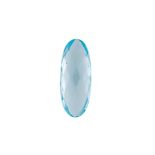 Topás sky blue ovál 25 x 10 mm 11,72ct Double-sided Checkerboard cut TPOOAASY-25