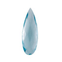 Topás sky blue slza 30 x 10 mm, AA, Double-sided Checkerboard cut