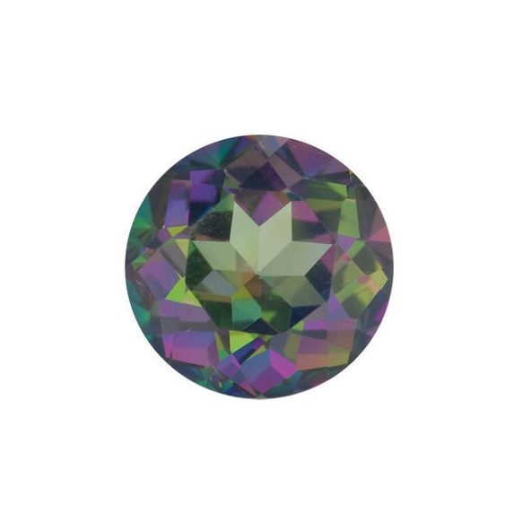 Topás Green mystic okrúhly 5 mm 0,62ct Fazetovaný TPRFAAGR-5