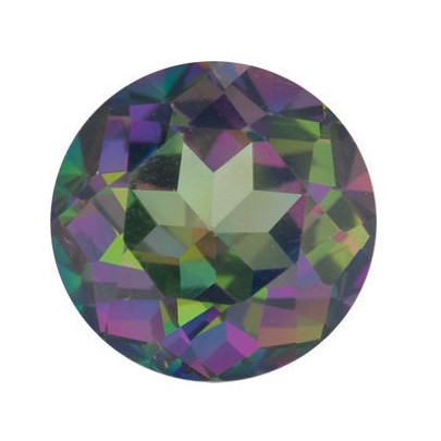 Topás Green mystic okrúhly 6,5 mm 1,33ct Fazetovaný TPRFAAGR-6,5