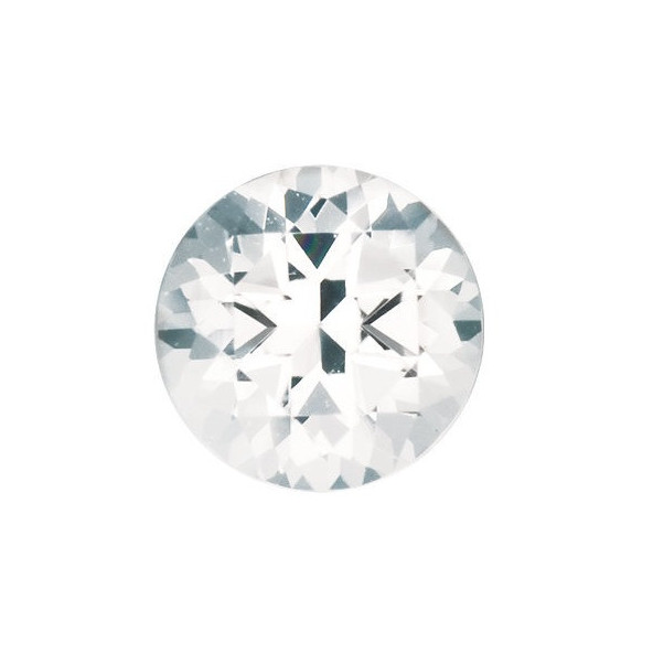 Topás biely okrúhly 1,5 mm 0,014ct Fazetovaný SW TPRIFC-1,5