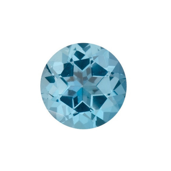 Topás Ice Blue passion okrúhly 1 mm 0,005ct Fazetovaný SW TPRIFIB-1