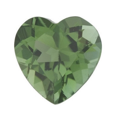Turmalín Zelený srdce 5 x 5 mm 0,47ct Fazetovaný TUHFAAGR-5