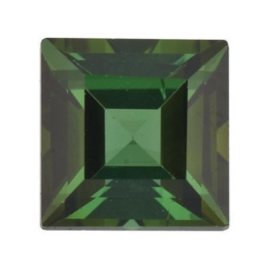 Turmalín Zelený štvorec 4 x 4 mm 0,35ct Step-cut TUPSAAGR-4