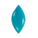 Tyrkys markíz 6 x 3 mm, Standard, Kabošon
