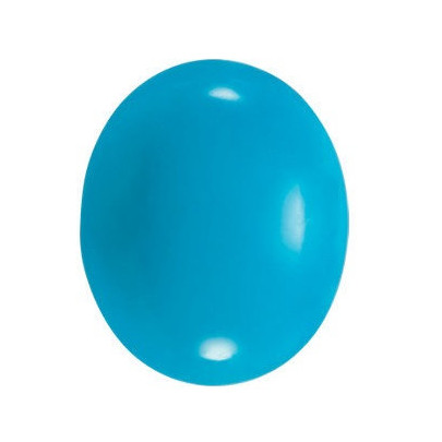 Tyrkys bluebird ovál 7 x 5 mm 0,79ct Kabošon TYOKSTB-7
