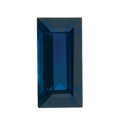 Zafír modrý rovná bageta 6 x 3 mm 0,47ct Fazetovaný ZFBFASP-6