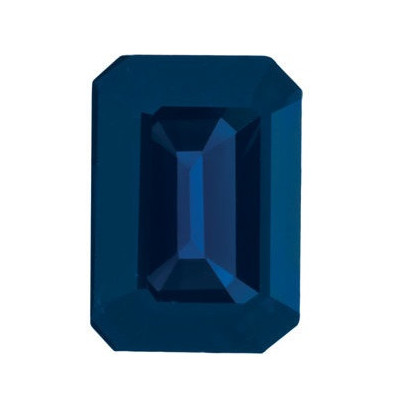 Zafír modrý emerald 8 x 6 mm 1,9ct Fazetovaný ZFEFASP-8